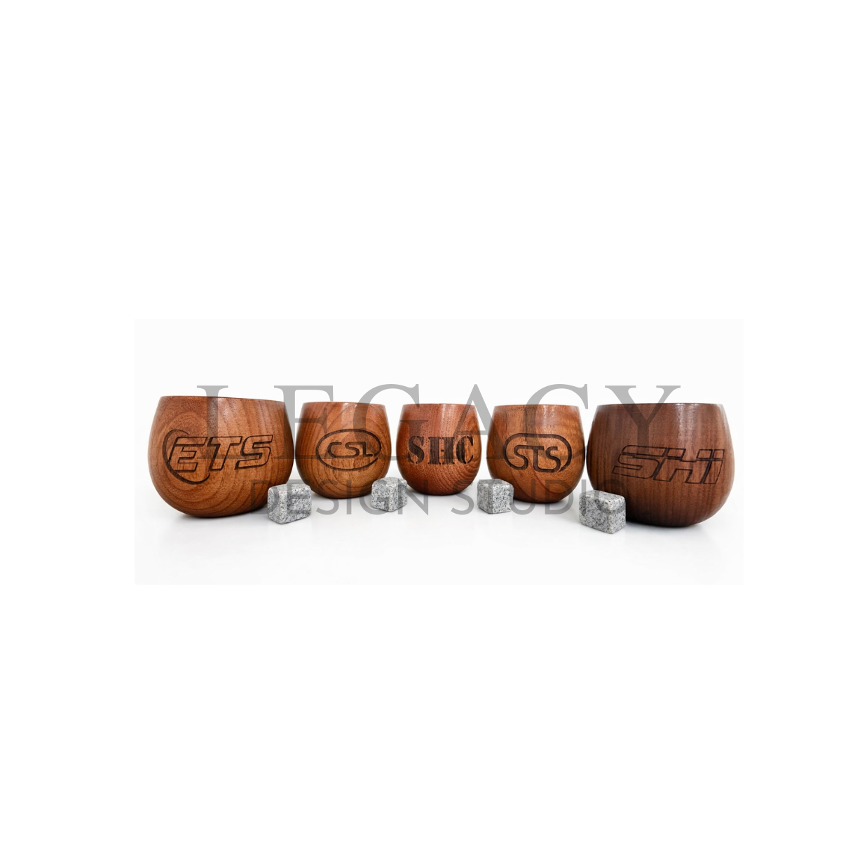 Charred Wooden Whiskey Glass